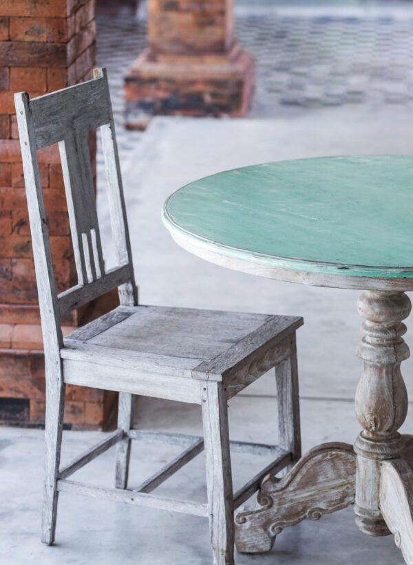 Empty Wooden Vintage Table - Image 2
