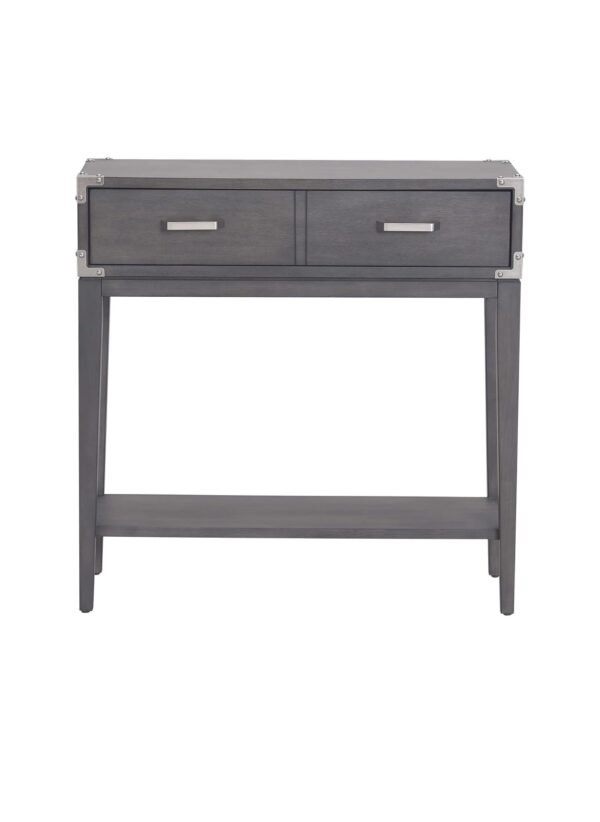 Leick Home Beckett Industrial Console Table, Gray - Image 4